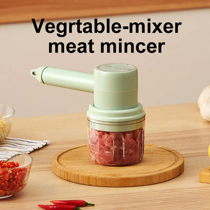 Kabelloser Handmixer | 3 Geschwindigkeiten | Wiederaufladbar | Edelstahlbesen