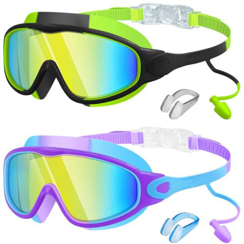 AquaVision Kids™ | Kinder-Schwimmbrille mit Ohrstöpseln