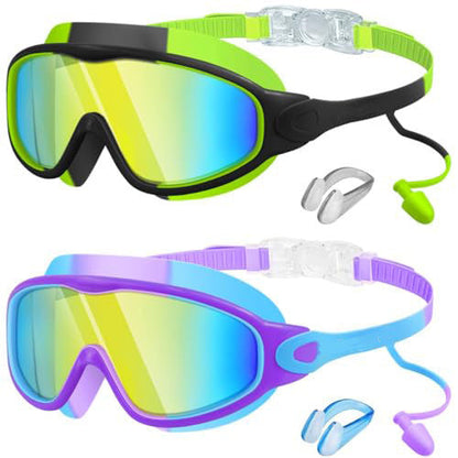AquaVision Kids™ | Kinder-Schwimmbrille mit Ohrstöpseln