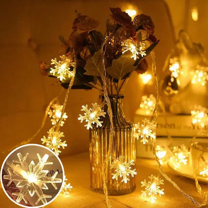 FrostGleam™ | Funkelnde Schneeflockenlichter für zauberhafte Winterabende