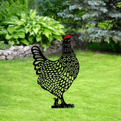 70% RABATT | HappyChicken - Hühner-Gartendekoration - Satz von 5 [Letzter Tag Rabatt]