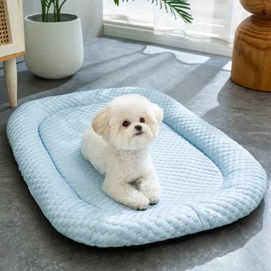 ChillPaws™ | Kühlendes Hundebett mit rutschfester Unterseite