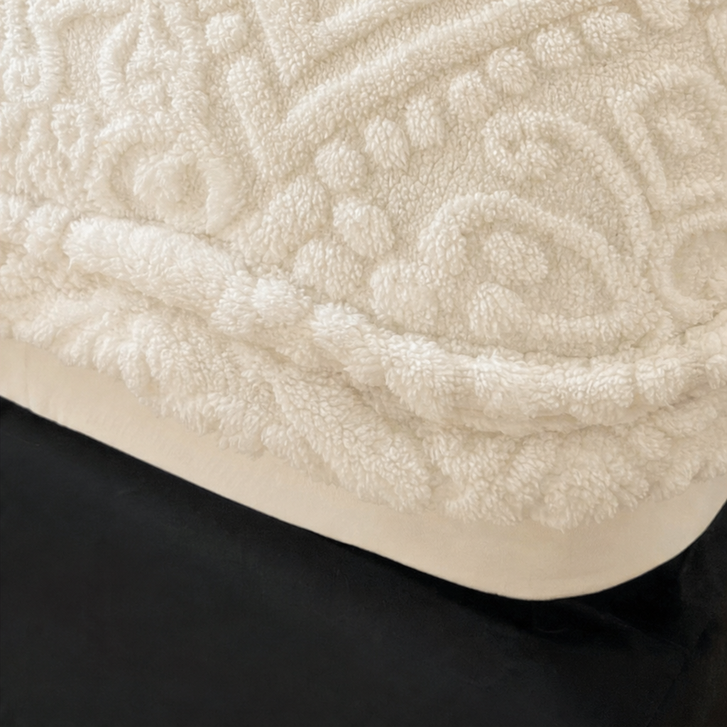 Letzter Tag: 50 % Rabatt | Damask Haven™ – Luxus-Spannbettlaken mit kuschelweichem 3D-Damastmuster!