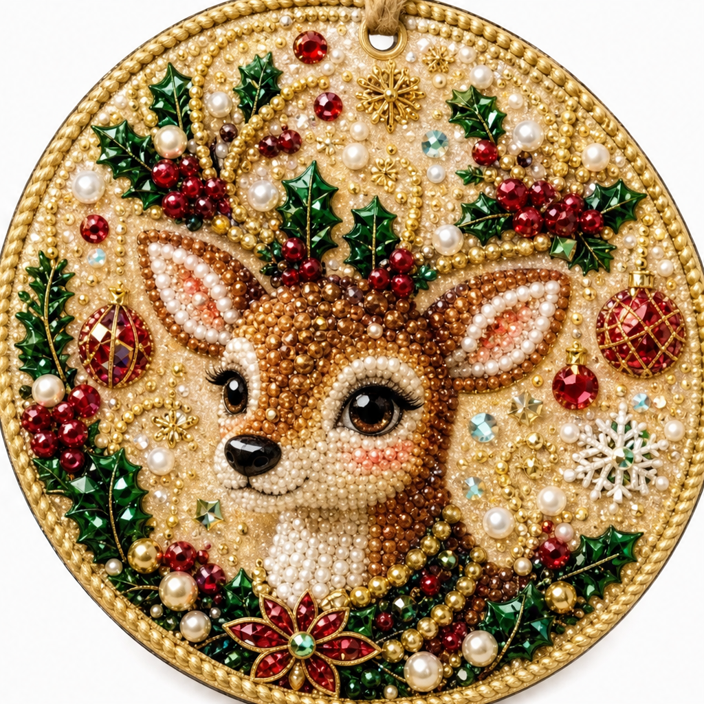 Yulebright™ – DIY-Weihnachtsbaumschmuck für Kinder zum Selbermachen & Aufhängen, 6-teilig