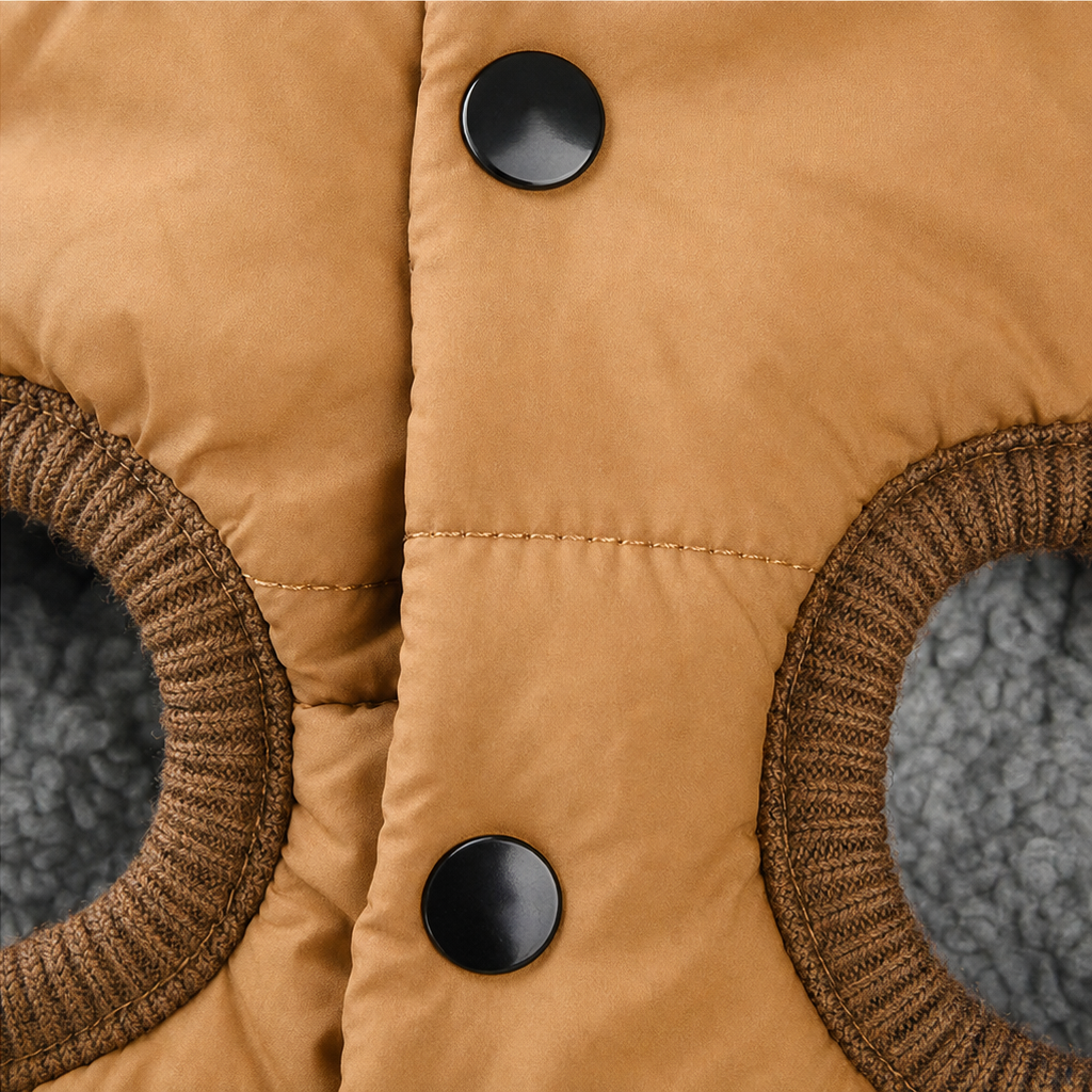 Trekwarm™ – Winddichter, fleecegefütterter Hundemantel mit Geschirrring