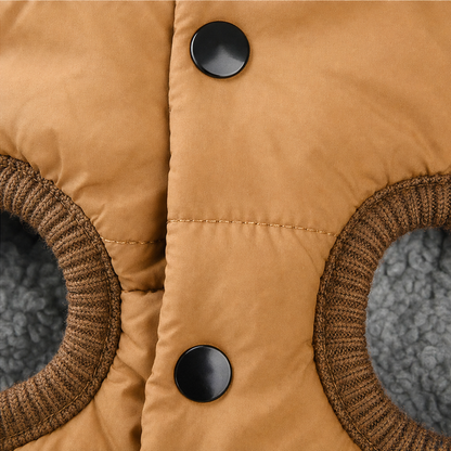 Trekwarm™ – Winddichter, fleecegefütterter Hundemantel mit Geschirrring