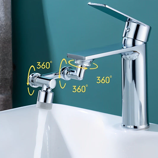 360° drehbarer Wasserhahn-Aufsatz mit 2 Strahlarten | Spritzfrei & wassersparend | Einfache Montage, passend für 99% Armaturen