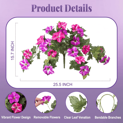 EverBloom – Künstlicher Petunien-Hängekorb