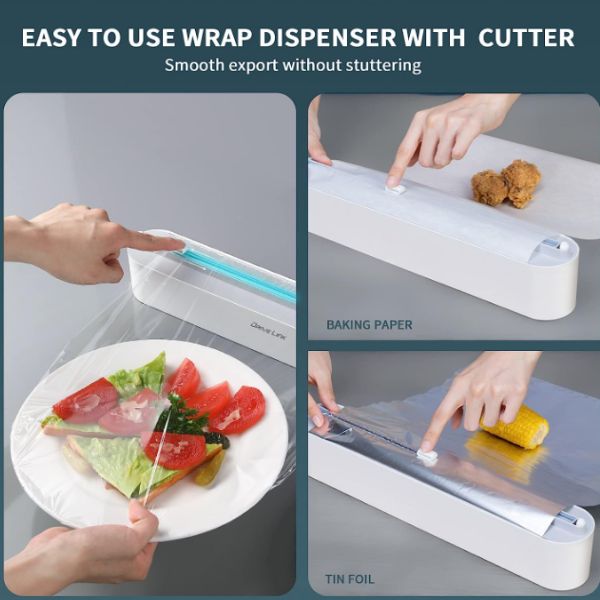 WrapMaster Pro — Magnetischer Frischhaltefolien-Spender mit integriertem Cutter