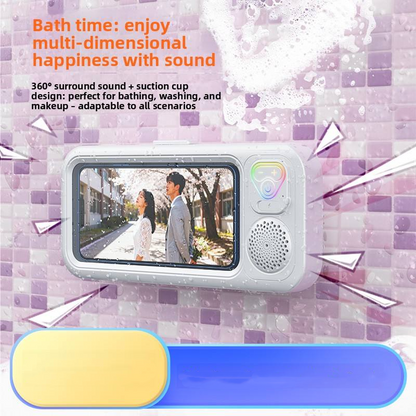 ShowerSound™ | Wasserdichte Handyhalterung mit Bluetooth-Lautsprecher