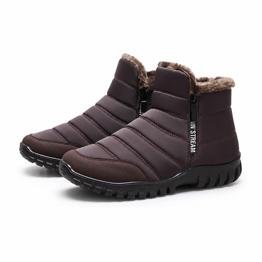 PlateauCozy™ | Gefütterte Plateau-Stiefeletten mit Reißverschluss