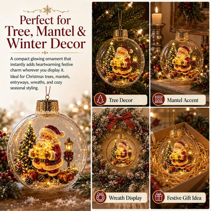 DioraLuma™ Leuchtender Weihnachts-Diorama-Anhänger – Warmer Glanz & zauberhafte Mini-Winterwelt