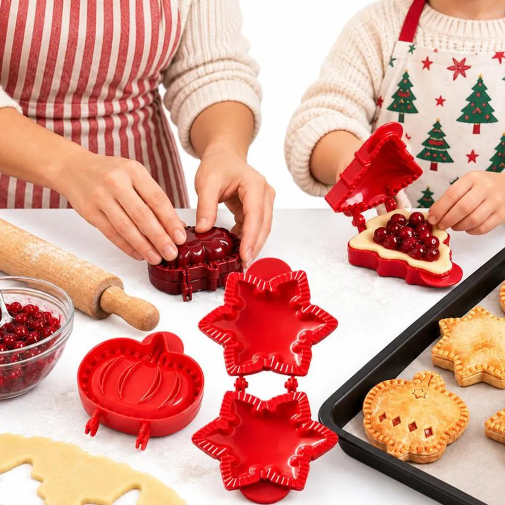 1+1 Gratis | Mini-Pie-Formen für Weihnachten & Herbst – Für süßes und herzhaftes Gebäck