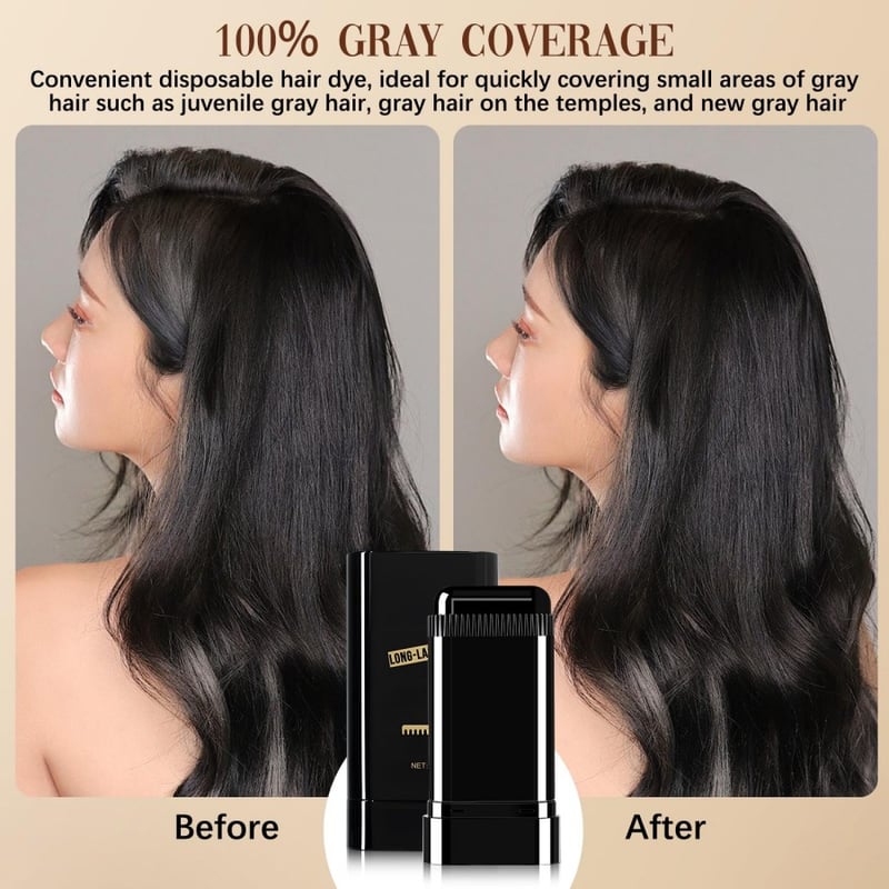 CoraTint — Haaransatz-Touch-up-Puderstick mit Kamm-Applikator