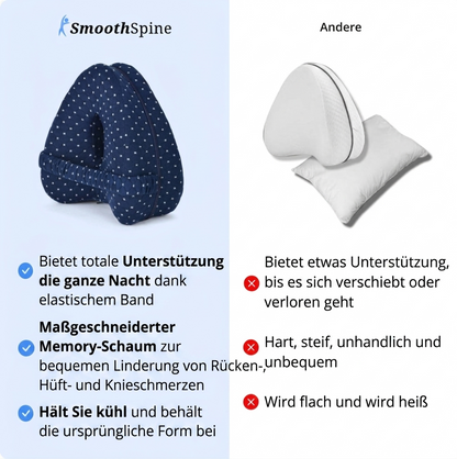 SmoothSpine™ Alignment Pillow – für schmerzfreie Nächte bei Hüfte & Ischias