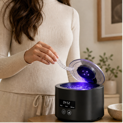 Purevo – Ultraschall- & UV-C-Reiniger für Zahnprothesen, Retainer & Aligner + 50 % RABATT