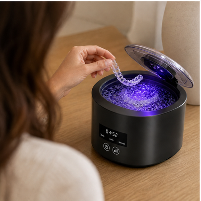 Purevo – Ultraschall- & UV-C-Reiniger für Zahnprothesen, Retainer & Aligner + 50 % RABATT