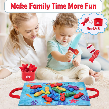 MiniCatch™ | Montessori Fischteichspielzeug | Lernspaß für kleine Hände