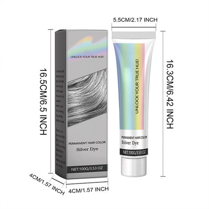 SilverAllure™ - Silver Essence Haarfärbemittel - Kühnes, natürliches Glänzen | 1+1 GRATIS