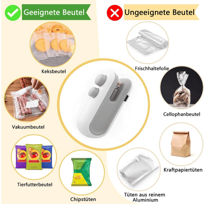 ZipKeeper™ | Mini-Beutel-Versiegler, tragbares 2-in-1-Werkzeug [Letzter Tag Rabatt]