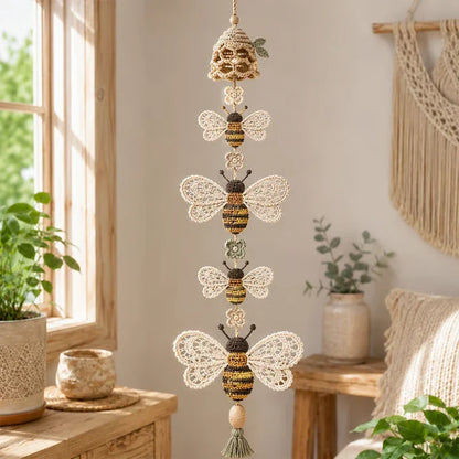 Nur noch heute 50 % Rabatt | Hummingbird Haven™ – Liebevoll handgehäkelte Blumengirlande mit Kolibris für ein gemütliches Zuhause!