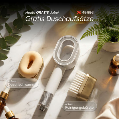 Doyoo Pure 3in1 Beauty-Filterduschkopf + 2 Pflegeaufsätze