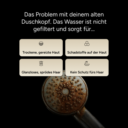 HydroClean Pure™ 3in1 Premium Filterduschkopf