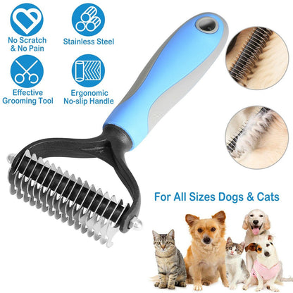 FurEase™ – Entfilzende Fellbürste für Hunde & Katzen | Entfernt Knoten, lose Haare & Verfilzungen sanft