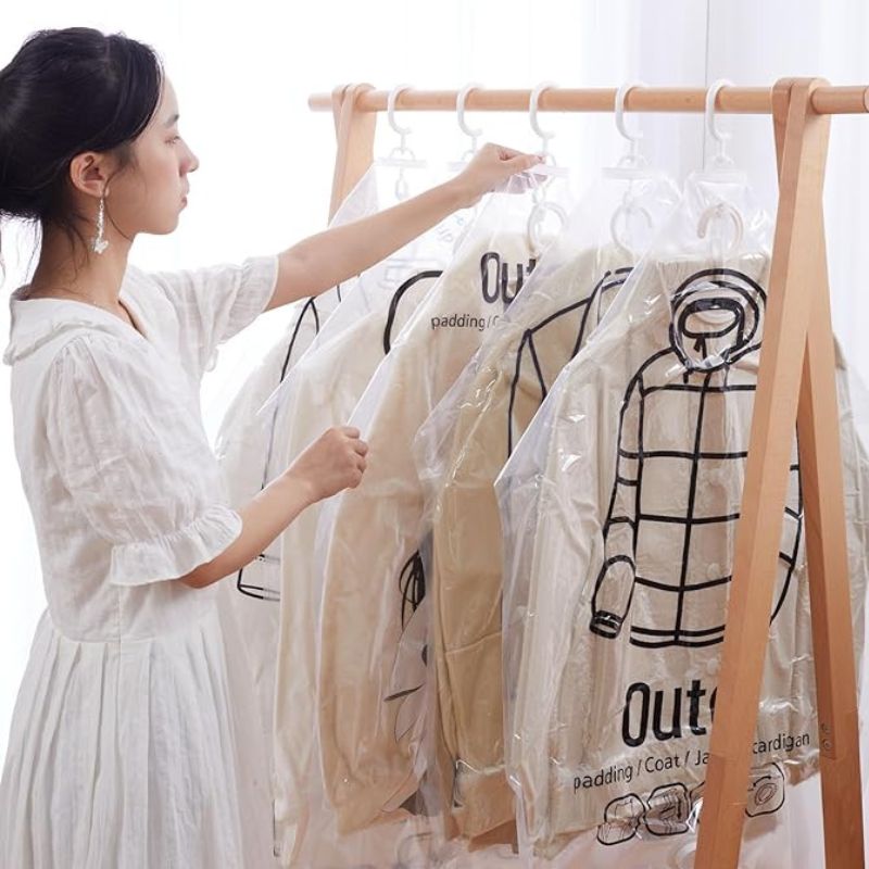 ClosetCrush — Vakuum-Aufbewahrungsbeutel für Kleidung und Ordnung im Kleiderschrank