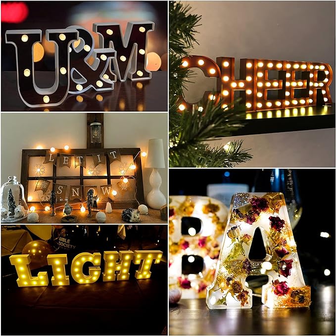 BloomLetter – Personalisierte Blumenharz-Buchstabenlampe