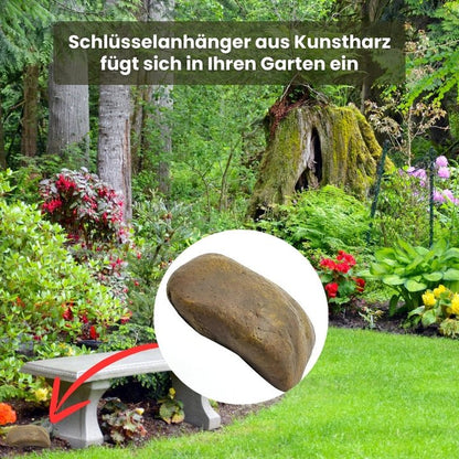 RockFort — Outdoor-Tarnstein als Schlüsseldepot mit Aufbewahrungsfach