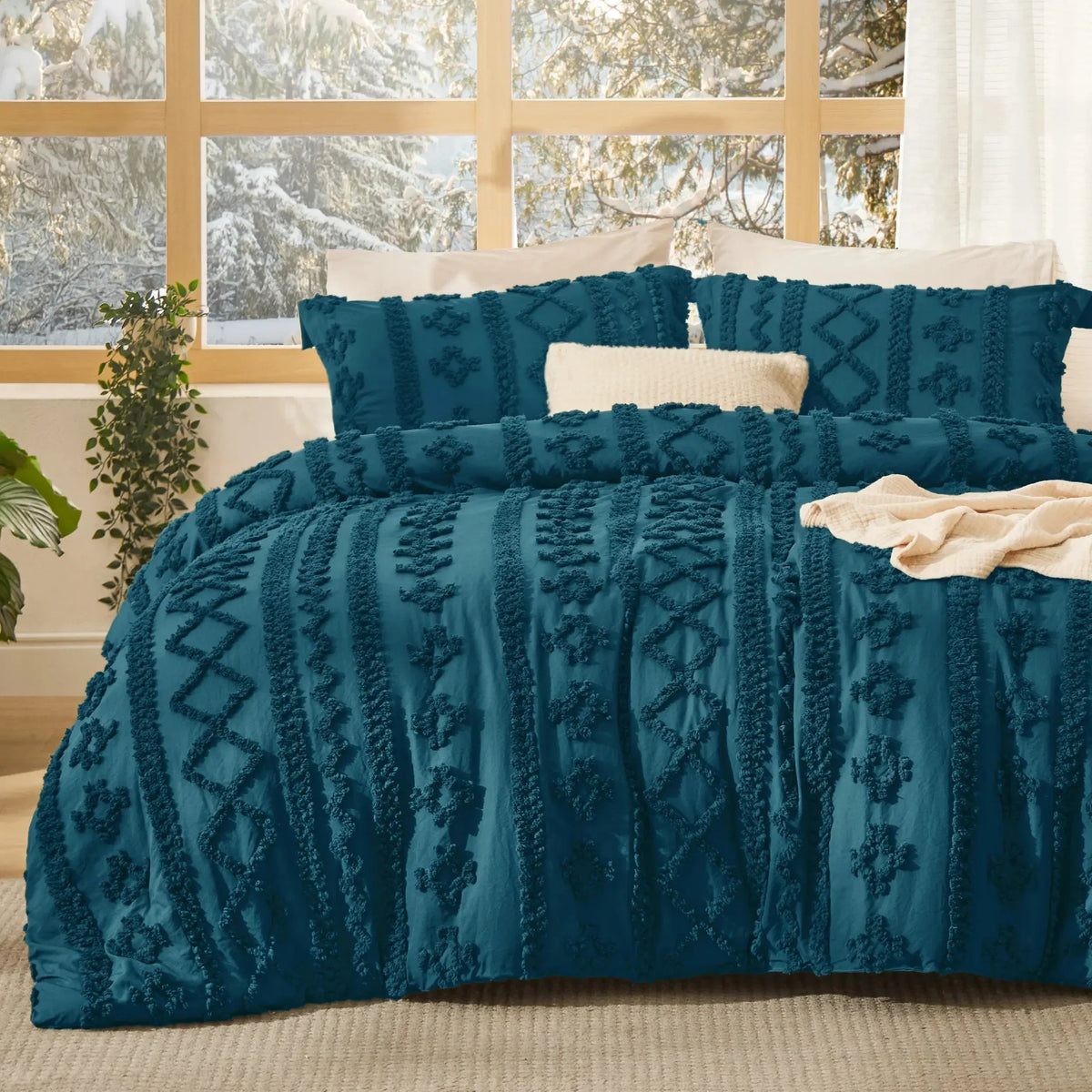 CozyNest™ | Weiches Boho-Bettdecken-Set mit Kissenbezügen | Letzter Tag Rabatt!