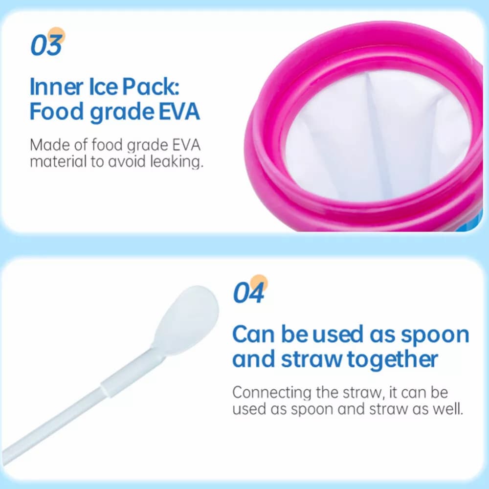 1+1 GRATIS | FrostSipChill – Slush Maker Becher für Kinder, Familie & heiße Sommertage