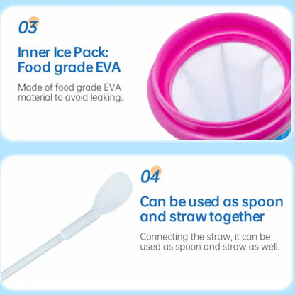 1+1 GRATIS | FrostSipChill – Slush Maker Becher für Kinder, Familie & heiße Sommertage