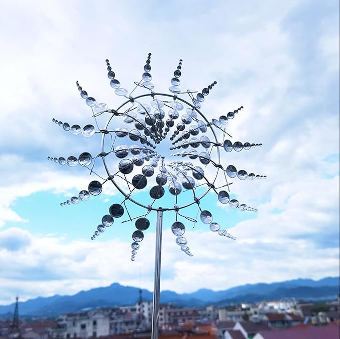 VentoLuxe – Handgefertigter Winddreher aus Metall als Gartenschmuck
