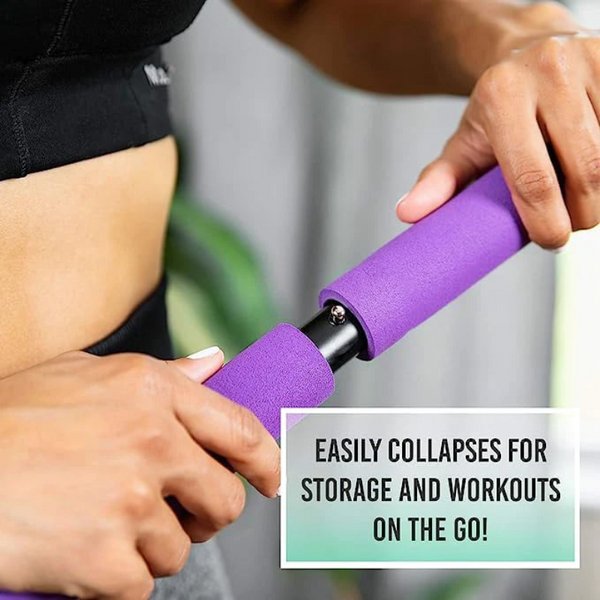 PowerSculpt Pro — Tragbares Pilates-Bar-Set mit Widerstandsbändern