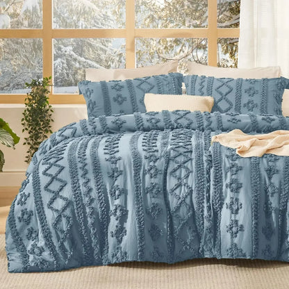CozyNest™ | Weiches Boho-Bettdecken-Set mit Kissenbezügen | Letzter Tag Rabatt!