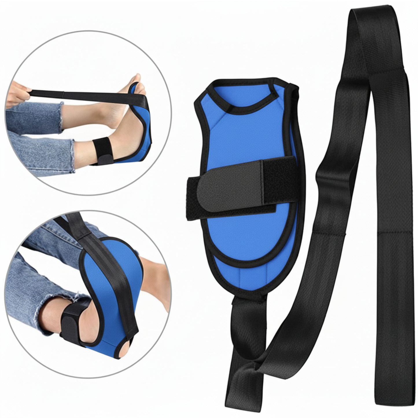 StrongoFlex — Stretchband mit Fußschlaufe für Flexibilitätstraining