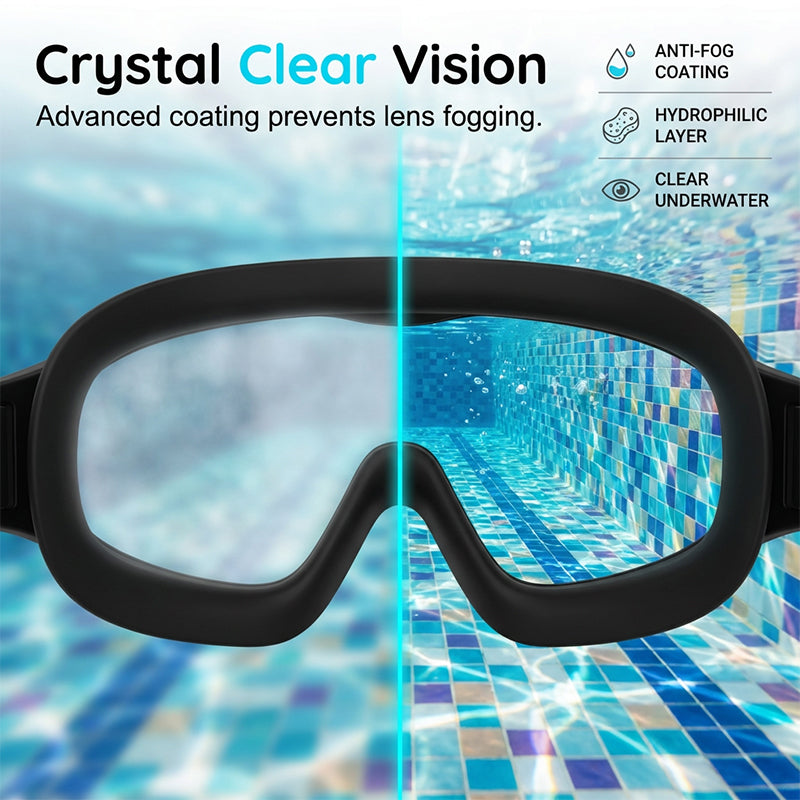 AquaVision Kids™ | Kinder-Schwimmbrille mit Ohrstöpseln