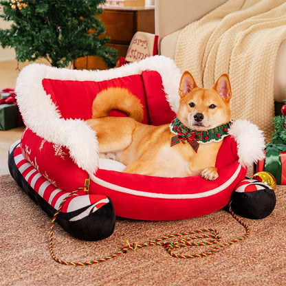 PawSleigh™ |  Das saisonale Hundebett für gemütliche Winterträume