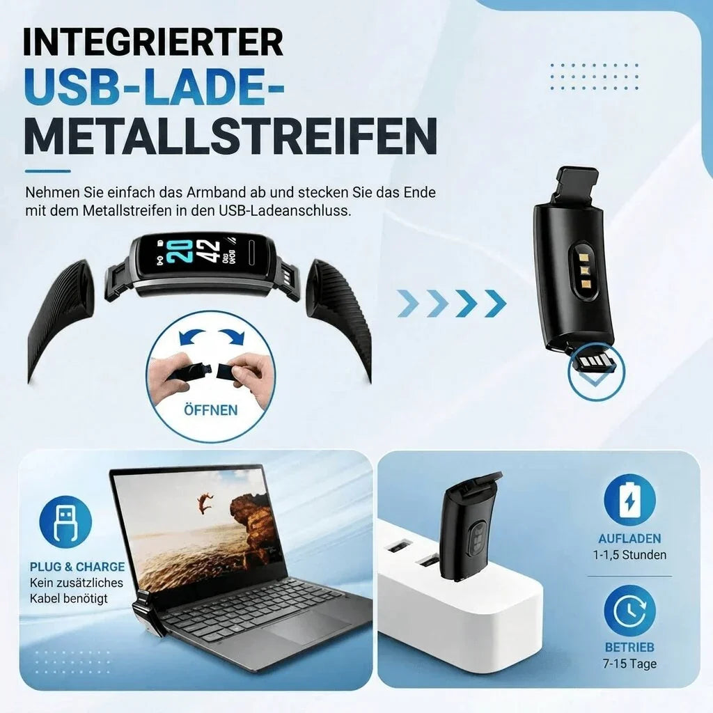 EasyTime™ | Benutzerfreundliche Smartwatch mit großem Display