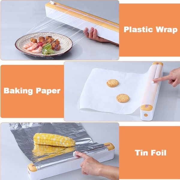 WrapMaster Pro — Magnetischer Frischhaltefolien-Spender mit integriertem Cutter