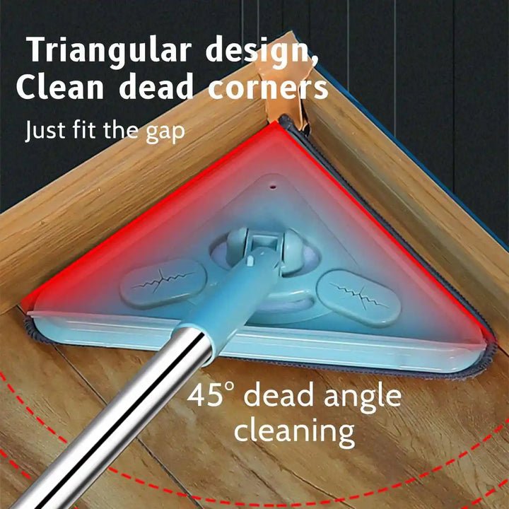VortiClean — Dreieckiges Mikrofaser-Fensterreinigungswischer