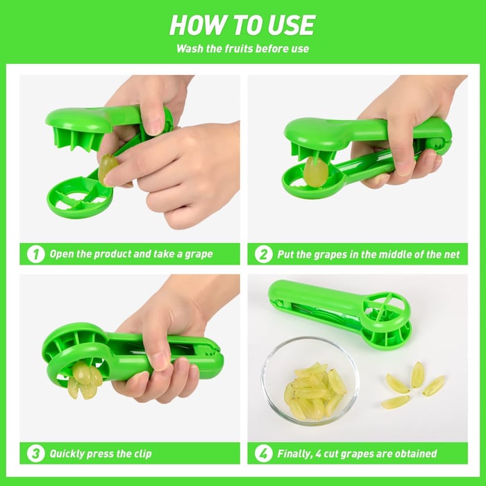 GrapeCutter™ – Für perfekt geschnittene Obststücke in Sekunden! [Letzter Tag Rabatt]