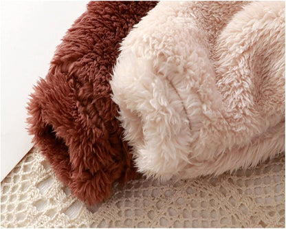 Lunoa™ | Baby Kapuzenstrampler mit Bärenohren, flauschig