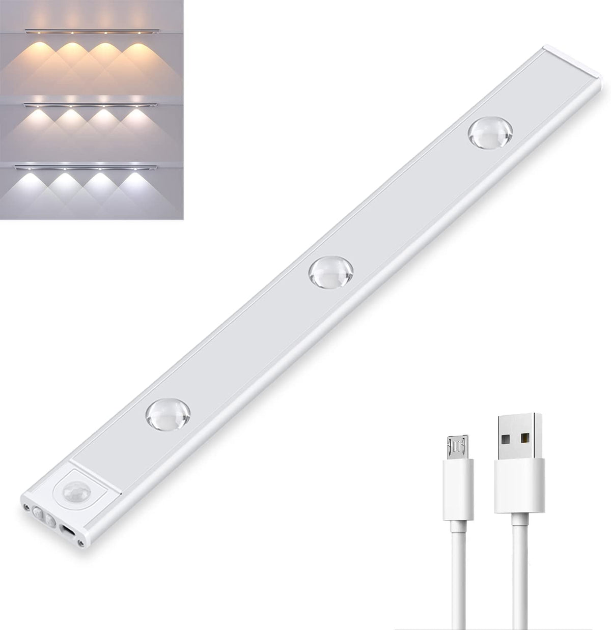 MotionGlow™ | Kabellose LED-Sensorleuchte mit 3 Lichtfarben