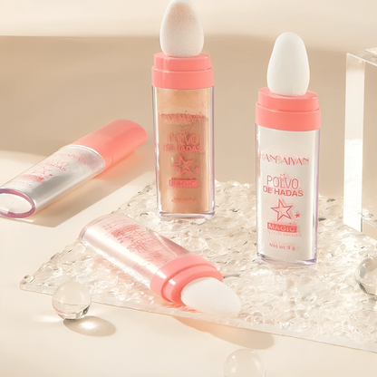 LumaBlaze — Schimmer-Puder-Highlighter-Stick für strahlenden Glow im Gesicht & am Körper