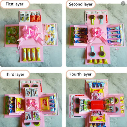 GiftBox™ – 5-lagiges Nesting-Design, anpassbare Überraschungsbox für besondere Anlässe [50 % Rabatt]