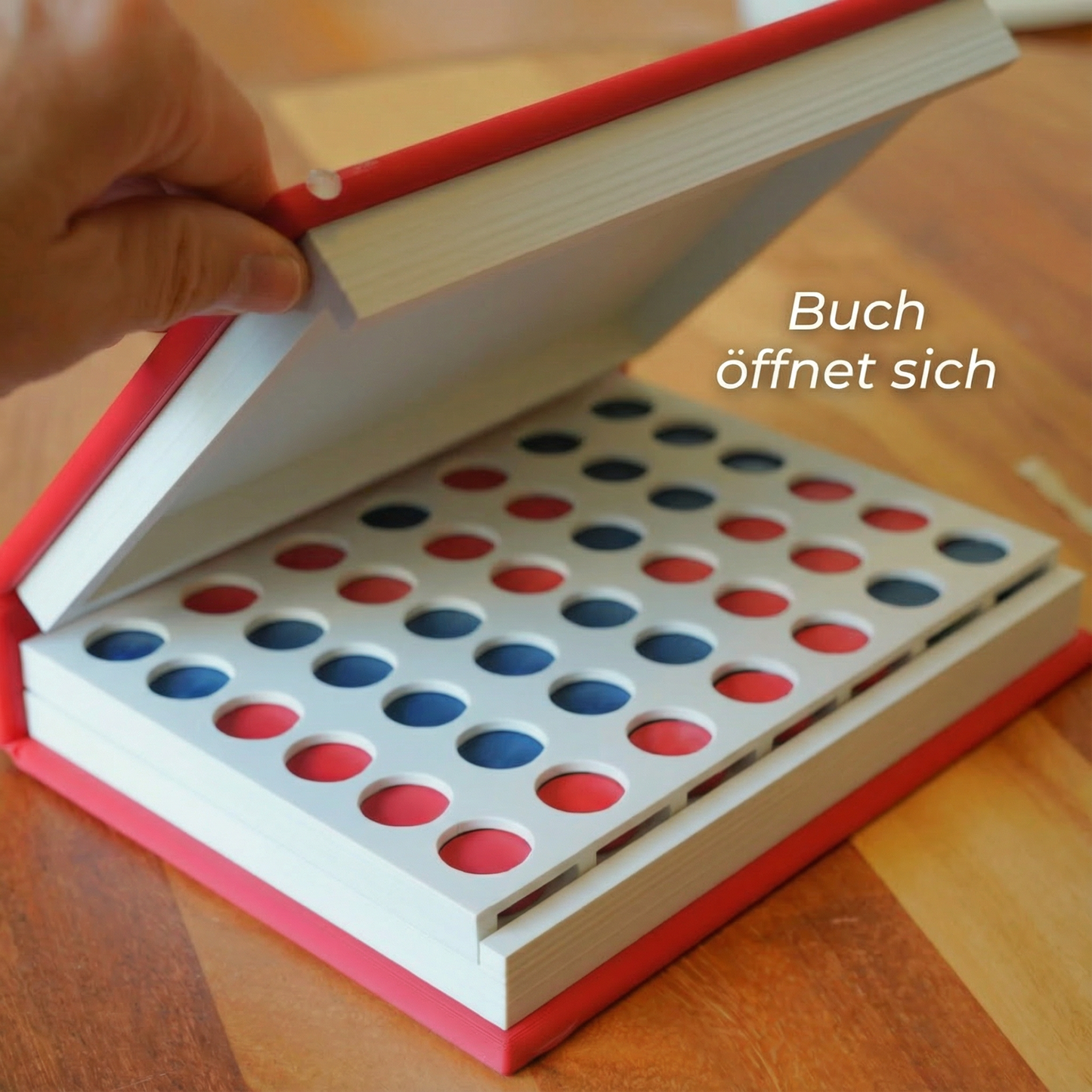 50% RABATT | FOUR ROW - 4 Gewinnt Buch Brettspiel [Letzter Tag Rabatt]