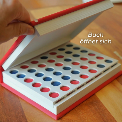 50% RABATT | FOUR ROW - 4 Gewinnt Buch Brettspiel [Letzter Tag Rabatt]